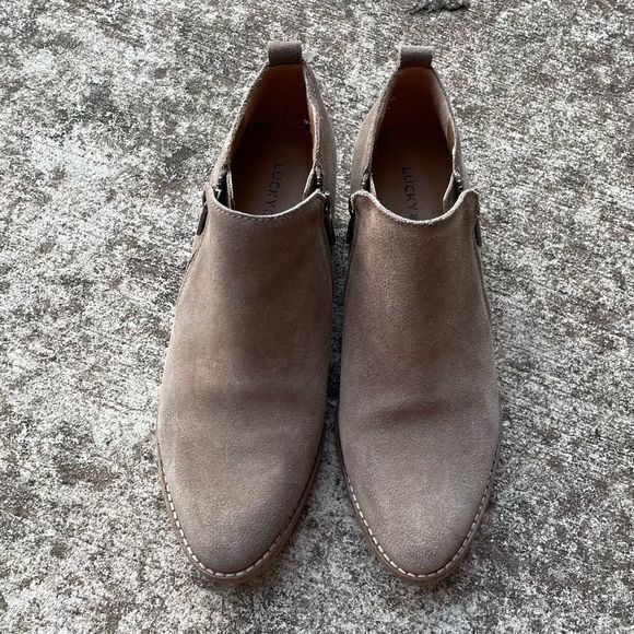 Lucky Brand Women's Faunia Booties Double Zip Tan Size 8.5M - Picture 2 of 8